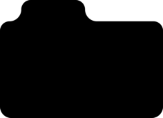 Closed Folder Editable Svg Line Art, Free Vectors File